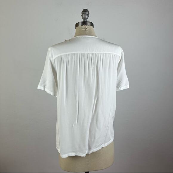 Marc O’ Polo White Ruffle V Neck Top - Picture 7 of 9